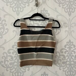 RVCA Green, Brown & Black top